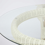 Комплект обеденный из ротанга Eloise grand white варинант исполнения - 13 | Loft Concept во Владивостоке