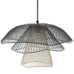 Подвесной светильник Black Grey Mesh Lampshade Hanging Lamp варинант исполнения - 1 | Loft Concept во Владивостоке