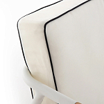 Садовый 2-х местный диван с подлокотниками из тика White варинант исполнения - 7 | Loft Concept во Владивостоке