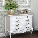 Комод белый из массива бука в стиле прованс White Provence варинант исполнения - 4 | Loft Concept во Владивостоке