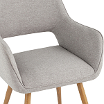 Стул в рогожке серого цвета NEASAN STOOL варинант исполнения - 7 | Loft Concept во Владивостоке