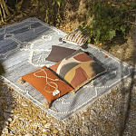 Подушка декоративная с геометрическим узором и плетенными вставками Divine Abstractions варинант исполнения - 5 | Loft Concept во Владивостоке