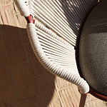 Дизайнерское уличное кресло с веревочной спинкой PETALO Armchair варинант исполнения - 11 | Loft Concept во Владивостоке