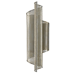 Бра серебряное изогнутой формы с перфорацией Perforation варинант исполнения - 3 | Loft Concept во Владивостоке