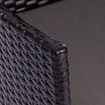 Обеденный комплект из искуственного ротанга Vintara черный варинант исполнения - 5 | Loft Concept во Владивостоке