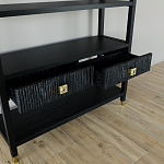 Стеллаж с двумя ящиками Elsa Dreams Black варинант исполнения - 3 | Loft Concept во Владивостоке