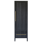 Узкий Шкаф Primo с 2 выдвижными ящиками Черный дуб варинант исполнения - 1 | Loft Concept во Владивостоке