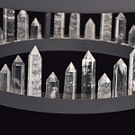 Люстра с двумя кольцами черного цвета с хрустальными элементами QUARTZ CRYSTAL варинант исполнения - 11 | Loft Concept во Владивостоке