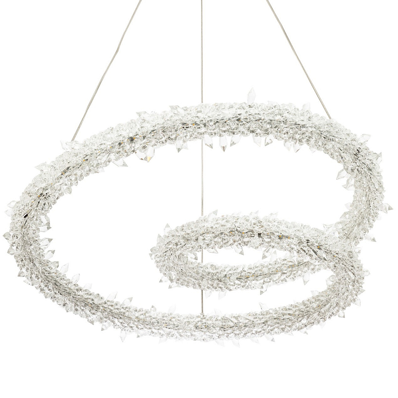 Фигурная люстра украшенная кристаллами из хрусталя Gilbertine Crystals Spiral Chandelier Прозрачный Латунь Фигурная люстра украшенная кристаллами из хрусталя Gilbertine Crystals Spiral Chandelier Прозрачный Латунь во Владивостоке | Loft Concept