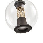 Подвесной светильник с плафоном в форме шара Inner Gleam Orb black  варинант исполнения - 3 | Loft Concept во Владивостоке