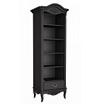 Стеллаж черный узкий из массива бука с 5-ю полками Black Provence варинант исполнения - 1 | Loft Concept во Владивостоке