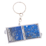 Зеркало брелок складное двухстороннее из натурального камня Лазурит Stone Mirrors варинант исполнения - 6 | Loft Concept во Владивостоке