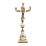 Подсвечник белый Попугай из фарфора с бронзовыми элементами Eden Garden варинант исполнения - 2 | Loft Concept во Владивостоке