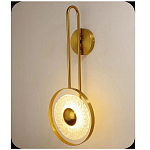 Бра бронзовое с прозрачным стеклянным плафоном Suspension варинант исполнения - 1 | Loft Concept во Владивостоке