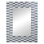 Прямоугольное зеркало с инкрустацией раковинами устриц Mother оf Pearl Facets варинант исполнения - 1 | Loft Concept во Владивостоке