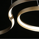 Люстра подвесная светодиодная в виде волнообразной ленты Ribbon Vortex варинант исполнения - 19 | Loft Concept во Владивостоке