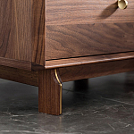 Прикроватный деревянный столик с ящиками Moon Walnut Furniture варинант исполнения - 4 | Loft Concept во Владивостоке