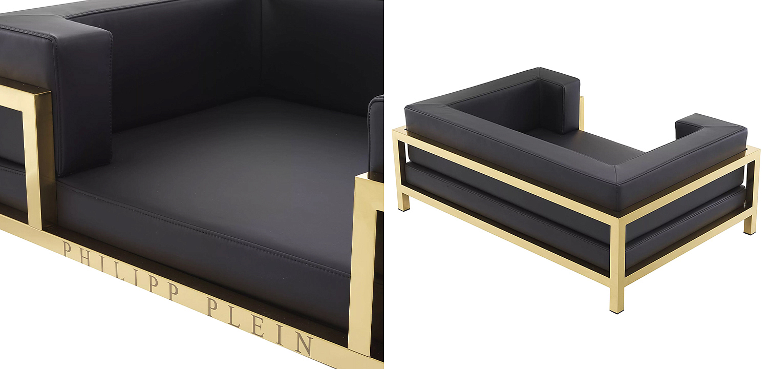 Лежанка для домашних животных Philipp Plein Dogbed High Conic XL Gold Лежанка для домашних животных Philipp Plein Dogbed High Conic XL Gold - Loft-Concept во Владивостоке