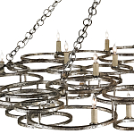 Люстра фигурная многоярусная из круглых элементов Round Metal Element варинант исполнения - 1 | Loft Concept во Владивостоке