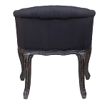 Кресло низкое в стиле прованс Черный Лен Louis French Armchair  варинант исполнения - 3 | Loft Concept во Владивостоке
