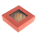 Зеркало карманное складное круглое из натурального камня Оникс в подарочной упаковке Gold Stone Mirrors варинант исполнения - 4 | Loft Concept во Владивостоке