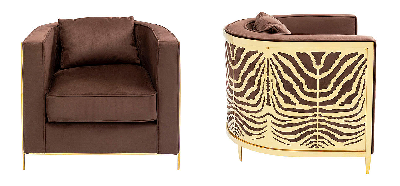 Дизайнерское кресло Velvet Ice Breaker Armchair Дизайнерское кресло Velvet Ice Breaker Armchair - Loft-Concept во Владивостоке