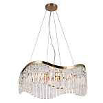 Люстра подвесная волнистой формы с хрустальными подвесками Ludivine Lighting варинант исполнения - 1 | Loft Concept во Владивостоке