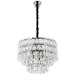 Люстра с хрустальными подвесками в виде капель Antoine Crystal Drops Chrome Chandelier 9 варинант исполнения - 2 | Loft Concept во Владивостоке