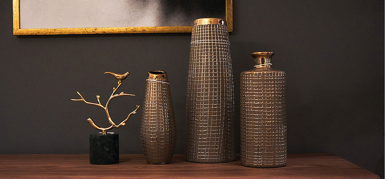 Ваза Golden mesh 35 Ваза Golden mesh 35 - Loft-Concept во Владивостоке