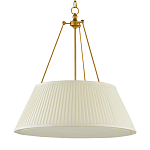 Подвесной светильник светодиодный с фактурным тканевым конусообразным абажуром White Fabric Lampshade варинант исполнения - 4 | Loft Concept во Владивостоке