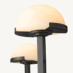 Люстрас 3-мя мраморными плафонами в форме купола Light Warm Light варинант исполнения - 1 | Loft Concept во Владивостоке