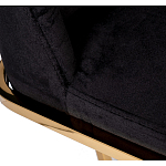 Стул обеденный велюровый черный с золотым каркасом Nobility варинант исполнения - 4 | Loft Concept во Владивостоке