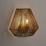 Бра с плетенным из пеньки абажуром Jutti H25 см варинант исполнения - 2 | Loft Concept во Владивостоке