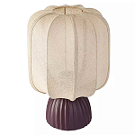 Настольная лампа с фактурным основанием и бежевым тканевым абажуром Modern Textured Table Lamp варинант исполнения - 1 | Loft Concept во Владивостоке