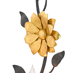 Бра черное с золотым цветком Bizarre Creation варинант исполнения - 1 | Loft Concept во Владивостоке