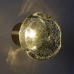 Бра с круглым плафоном из прозрачного стекла с пузырьками воздуха Effervia  варинант исполнения - 8 | Loft Concept во Владивостоке