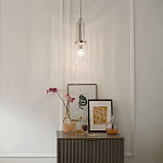 Подвесной светильник с прозрачным рифленым цилиндрическим плафоном Kichler варинант исполнения - 14 | Loft Concept во Владивостоке