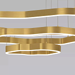 Люстра подвесная с 3-мя ассиметричными светодиодными лампами Golden Current варинант исполнения - 4 | Loft Concept во Владивостоке