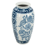 Ваза с синим цветочным орнаментом Blue & White Ornament  варинант исполнения - 1 | Loft Concept во Владивостоке