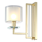 Бра с геометрическим каркасом из металла и цилиндрическим стеклянным плафоном Laurent варинант исполнения - 6 | Loft Concept во Владивостоке