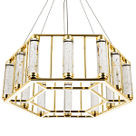 Люстра в форме шестиугольника с хрустальным декором Agace Crystal Chandelier варинант исполнения - 1 | Loft Concept во Владивостоке