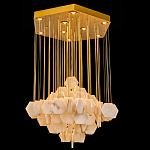 Люстра с фигурными подвесками из натурального камня Glowing Spheres варинант исполнения - 1 | Loft Concept во Владивостоке