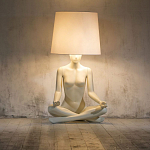 Лампа MANNEQUIN LAMP с абажуром телесный замок варинант исполнения - 5 | Loft Concept во Владивостоке