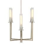 Люстра с 6-ю белыми матовыми плафонами из стекла в форме цилиндра Longitude варинант исполнения - 4 | Loft Concept во Владивостоке