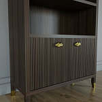 Книжный Стеллаж Elsa Dreams Walnut с задней стенкой варинант исполнения - 2 | Loft Concept во Владивостоке