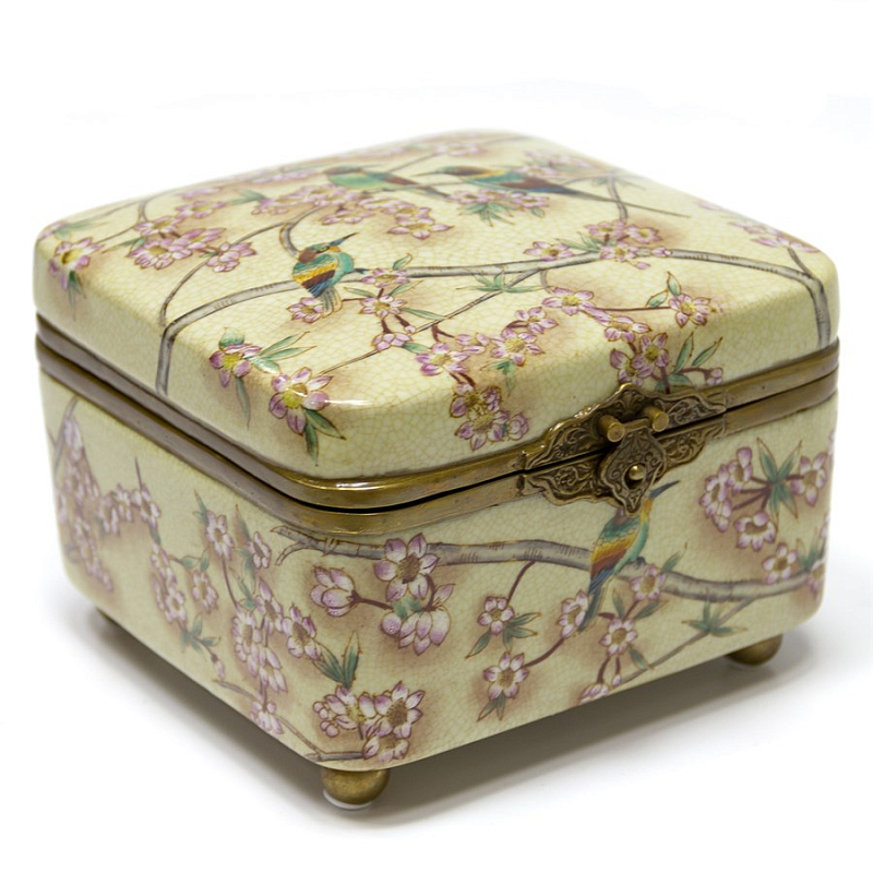 Шкатулка Casket Sakura Бежевый Бронза Шкатулка Casket Sakura Бежевый Бронза во Владивостоке | Loft Concept