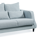 Диван Seldon с мягкими подушками голубое букле варинант исполнения - 6 | Loft Concept во Владивостоке
