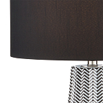 Настольная лампа с черно-белым узором Wavy Stripes варинант исполнения - 1 | Loft Concept во Владивостоке