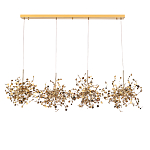 Люстра подвесная из четырех частей с металлическими круглыми элементами Terzani Argent варинант исполнения - 2 | Loft Concept во Владивостоке