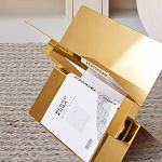 Дизайнерский журнальный стол фигурный золотого цвета Ufuri варинант исполнения - 2 | Loft Concept во Владивостоке